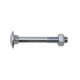 Boulon VISWOOD Tête ronde collet caré - AZ 4.8 - Ø6 x 100 mm - Boite de 100 - 50160100