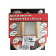 Bourrelet en feutre gaine pvc de 6m pour l'isolation des portes et fenêtres couleur marron 