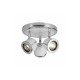 Brilliant- plafonnier 3 spots blanc gu10 3x42w