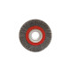 Brosse circulaire fil acier ondulé pour touret 0.30 mm D. 125 mm Al. 16 mm Ep. 20 mm pour métal - Décapage dur - LEMAN - 410.150