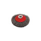 Brosse cuvette pour meuleuse fil acier ondulé 0.30 mm D. 115 mm M14 pour métal - Décapage dur - LEMAN - 520.115