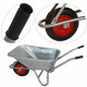 Brouette de chantier et de jardinage acier anti corrosion     100 l 