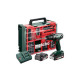 Perceuse-visseuse sans fil 18v bs18 - metabo -avec 2 batteries 18v 2,0 ah - chargeur et coffret d'accessoires - 602207710