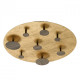 Plafonnier doré techno   8 cm
