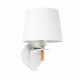 Aplique murale blanche fusta h30 cm 1 ampoule