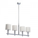 Suspension chromée megapolis 4 ampoules 120 cm