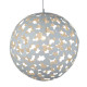 Suspension 50 cm avalon, métal blanc