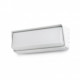Aplique murale de jardin blanche half