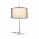 Lampe de table nickel mat saba 1 ampoule h59 cm