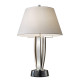 Lampe silvershore, nickel poli, avec abat-jour
