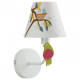 Applique murale blanche kinder 1 ampoule 23 cm