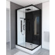 Cabine de douche 110x80x215cm - Verre Trempé - Mitigeur Chrome - DUALITY 3 RECTANGLE Aurlane - CAB165