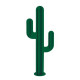 Cactus métal 3 branches h:170 cm - Couleur au choix Vert