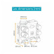 Caisson VMC Unelvent - Ozeo ECOWATT HA/HB - Simple Flux - 7 piquages 