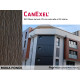 Double lame avec cannelure biseautée CanExel® - Profil VSTYLE - Paquet de 4 lames - Coloris au choix Moka foncé