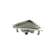 Caniveau d'angle inox solusec l270x382 d50 sh