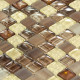 Mosaïque pâte de verre arlequin - tarif à la plaque de 0,09m² - Couleur au choix 