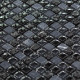Mosaïque marbre et verre carrée Color - tarif à la plaque de 0,09m² - Couleur au choix Noir