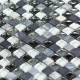 Mosaïque marbre et verre carrée Color - tarif à la plaque de 0,09m² - Couleur au choix 