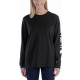 T-Shirt femme CARHARTT manches longues avec logo - 103401
