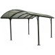 Carport habrita aluminium toit 1/2 rond 14,62 m2 