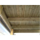 Carport bois castellane - 373x555 - panneaux de fond et latéraux intégrés - toiture en bois + feutre bitumeux - abri voiture - autoclave - 1 voiture 