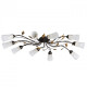 Plafonnier marron flora 10 ampoules 20 cm