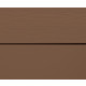 Lame de bardage fibres-ciment CEDRAL Click pose à emboîtement (à l'unité) Brun cacao (C78)