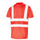 Tee-shirt manches courtes fluo base 2 - t089 - Couleur et taille au choix Rouge