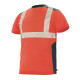 Tee-shirt manches courtes fluo safe - 9t80 - Couleur et taille au choix Rouge-Bleu-marine