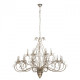 Chandelier argenté classic 18 ampoules 170 cm