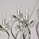 Chandelier argenté classic 18 ampoules 170 cm 