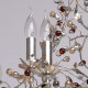 Chandelier argenté flora 9 ampoules 148 cm 