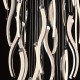 Chandelier argenté megapolis   225 cm 