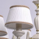 Chandelier beige classic 8 ampoules 85 cm 
