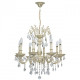 Chandelier beige classic 8 ampoules 98 cm