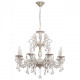 Chandelier blanc classic 8 ampoules 96 cm