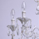 Chandelier blanc classic 8 ampoules 96 cm 