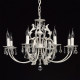 Chandelier blanc classic 8 ampoules 96 cm 