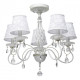 Chandelier blanc elegance 5 ampoules 58 cm