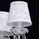 Chandelier blanc elegance 5 ampoules 58 cm 