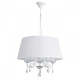 Chandelier blanc elegance 5 ampoules 90 cm