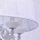 Chandelier blanc elegance 5 ampoules 90 cm 