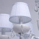 Chandelier blanc elegance 6 ampoules 90 cm 