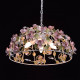 Chandelier blanc flora 4 ampoules 116 cm 