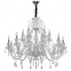 Chandelier chromé classic 18 ampoules 170 cm