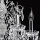 Chandelier chromé crystal 6 ampoules 93 cm 