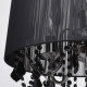Chandelier chromé elegance 5 ampoules 108 cm 