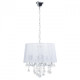 Chandelier chromé elegance 5 ampoules 108 cm