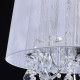 Chandelier chromé elegance 5 ampoules 108 cm 